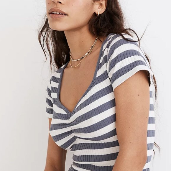 Madewell Ribbed Sweetheart Tee - Picture 5 of 5